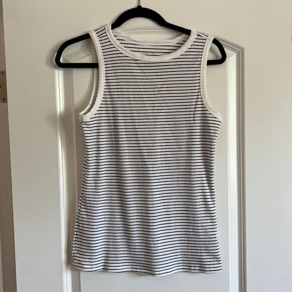 Nine West Tops - Nine West White Tank w/ Black Stripes